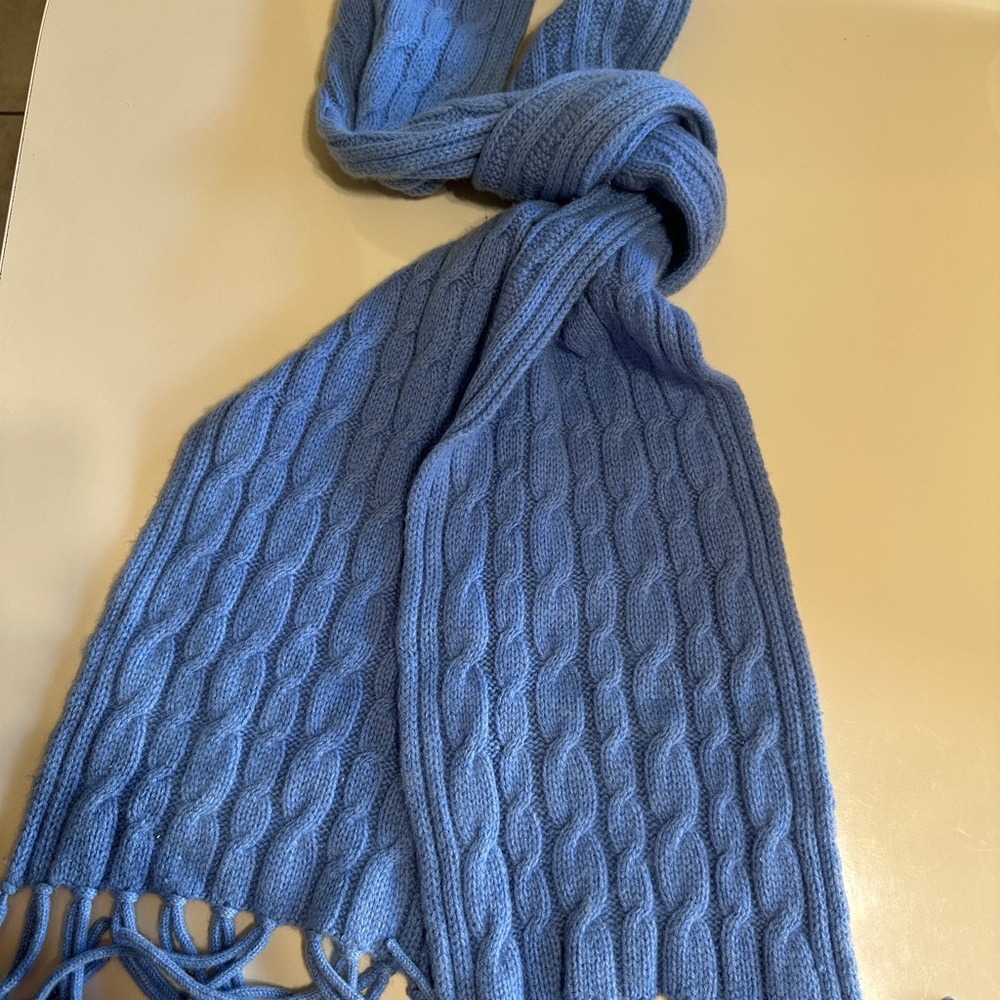 Pure Cashmere Ribbed Large Scarf - Picture 3 of 6